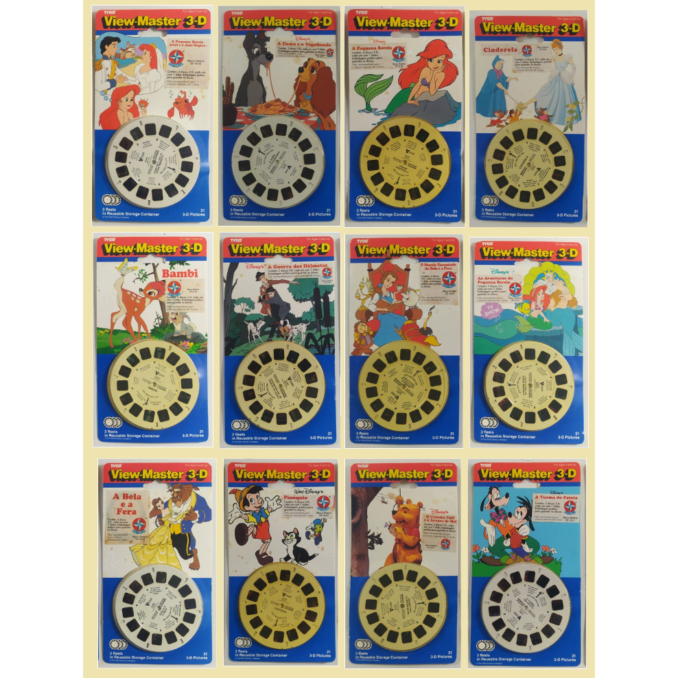 Discos Filminhos para View Master - diferentes temas - Escolha