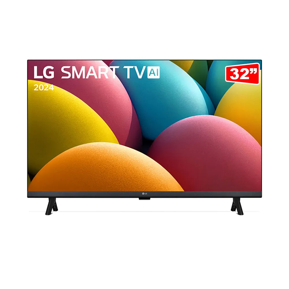 Smart TV LG 32″ HD 32LR600BPSA – Processador α5 AI Gen6, Alexa, webOS 23 Bivolt