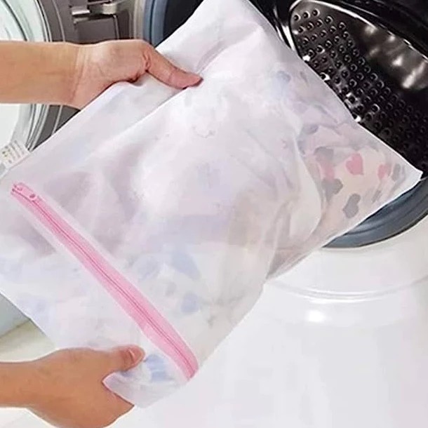 Kit 3 5 10 Sacos Para Lavar Organizar Roupa Delicada Máquina Viagem Com Zíper Íntima Proteger Tecido