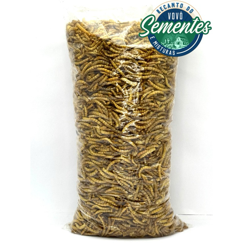 125g Tenébrio Molitor Desidratado para aves roedores e tartarugas