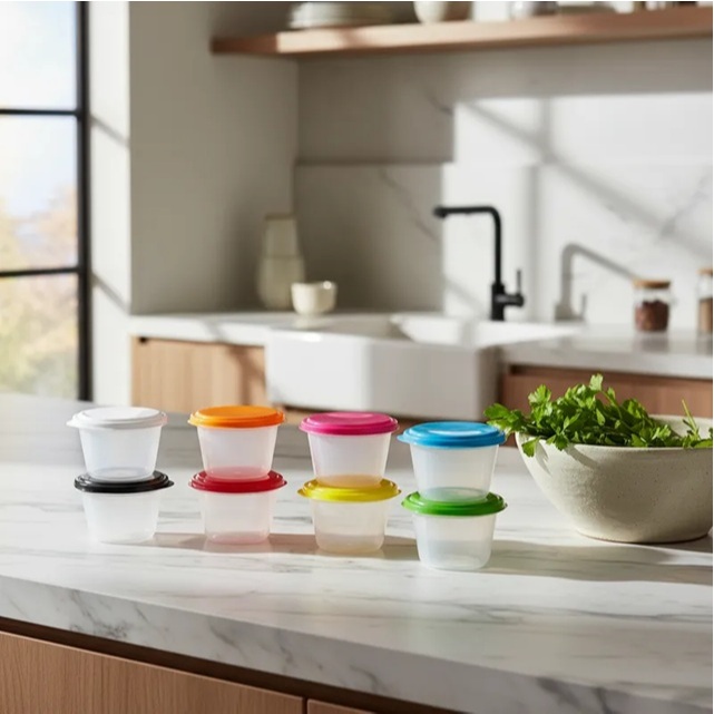 6 Potes Gelatinas e Papinha BPA Free 100 ml