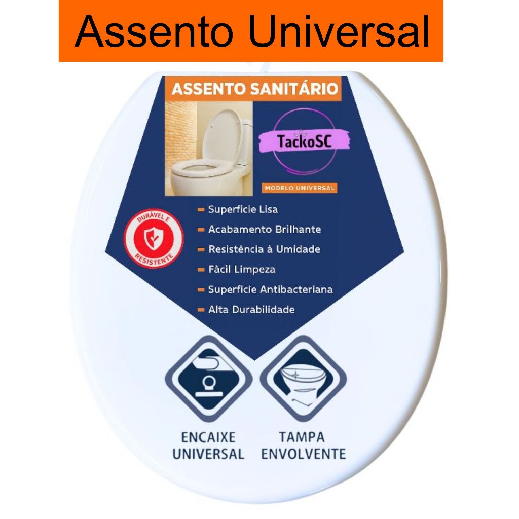 Assento Universal Tampa Vaso Soft Oval Celite Tigre Astra Deca Logasa Icasa Incepa Alumasa metasul