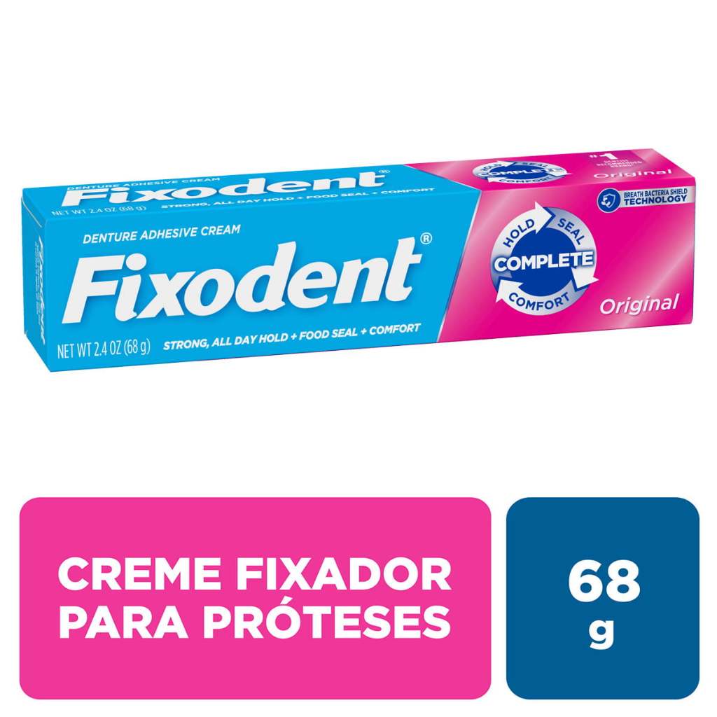 Fixodent Original - 68g, Fixodent Tradicional - o mais vendido 12x sem juros - Envio Imediato