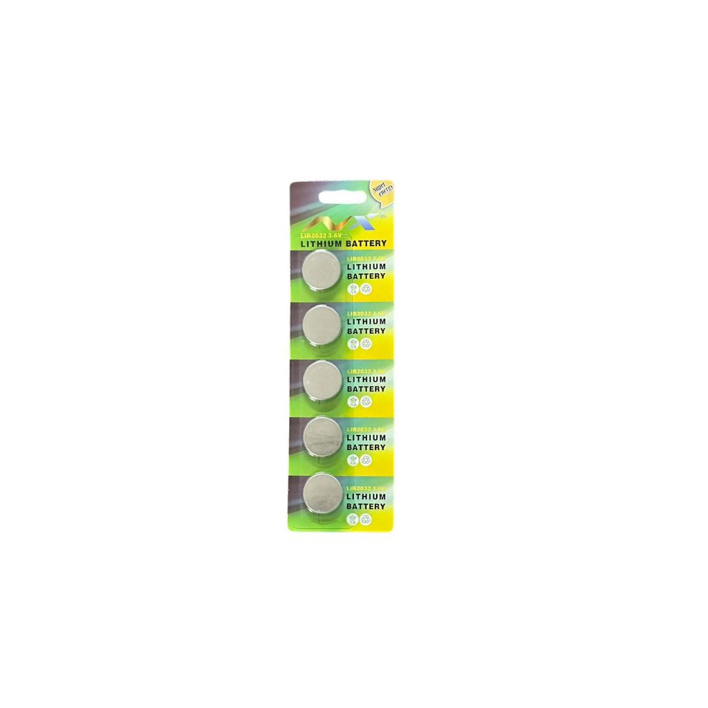 Bat. Lir2032 3,6v Recarregavel Cartela Com 05 Unidades