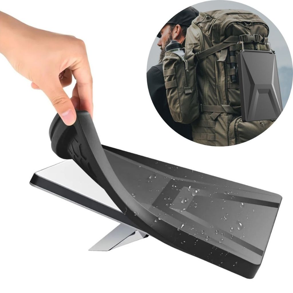 Capa Protetora Para Starlink Mini Silicone Transporte Viagem Trilha Case Antena Antiqueda Água