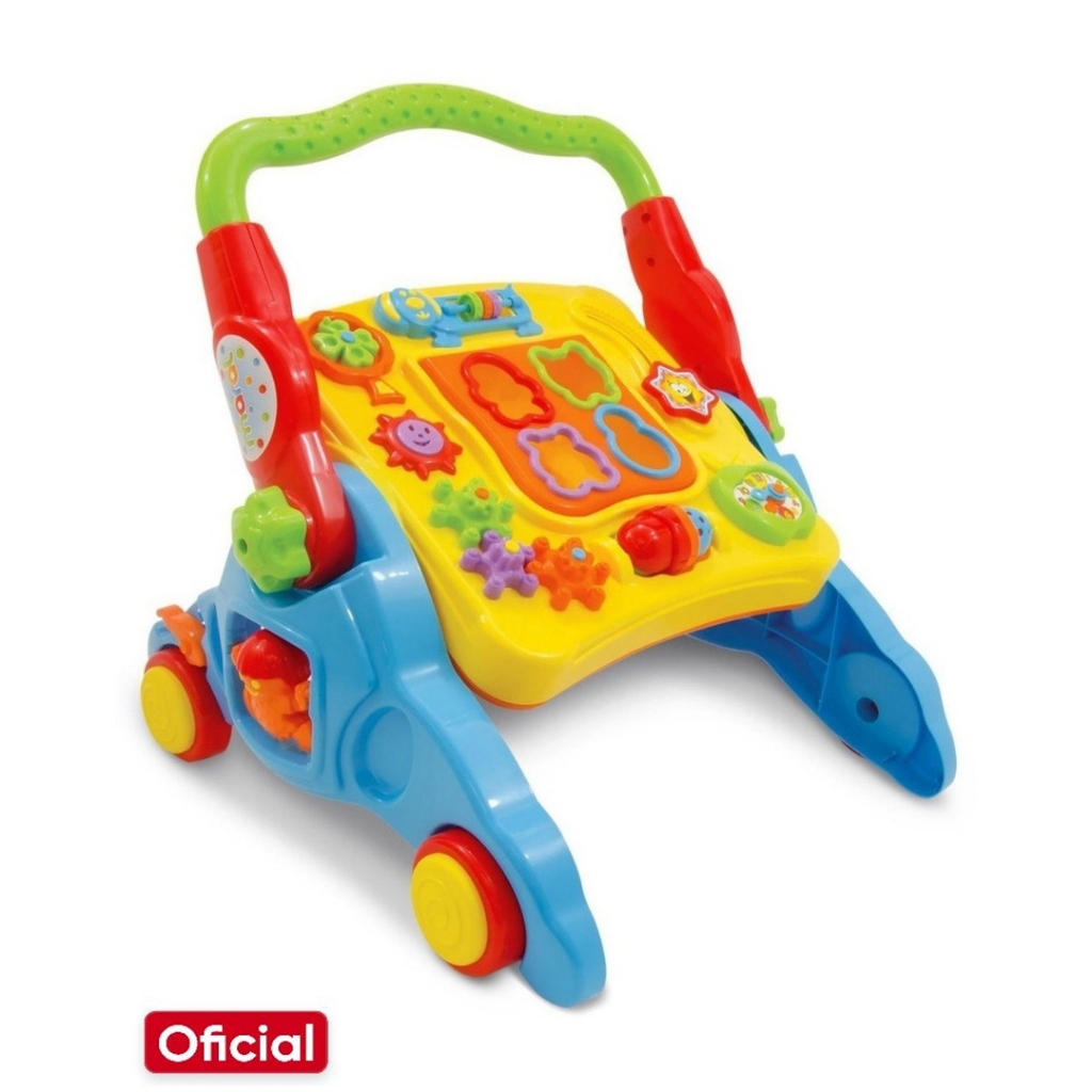 Andador Infantil Educativo Musical 4 em 1 Colorido Maral Brinquedos