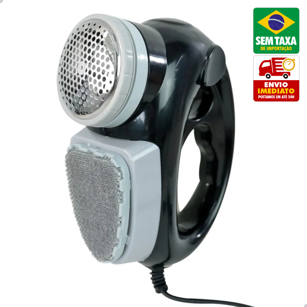 Tira Pelos Portátil Papa Bolinhas USB Roupas Sofás 5W com Lâminas e Escova de Limpeza