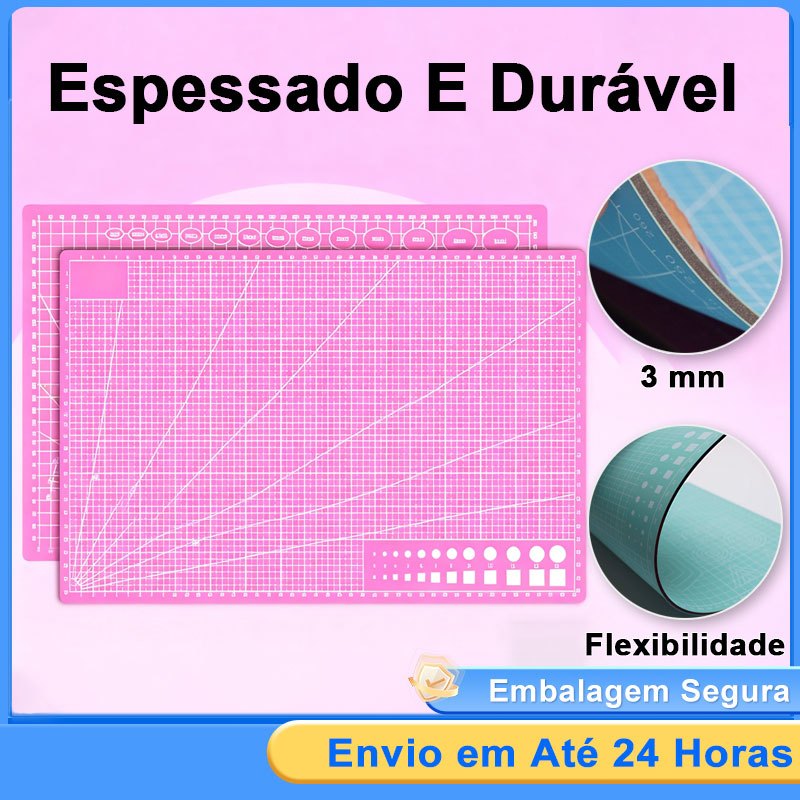 Base Corte Dupla Face A3 A2 45x30 60x45 Tapete Corte Anti-deslizante para Patchwork, Artesanato DIY