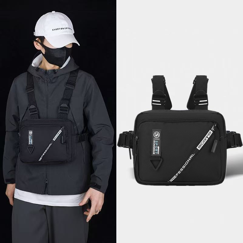 Bolsa de Peito Tática Multifuncional Ar Livre — Impermeável, Resistente ao Desgaste e Leve | Mochila Masculina Estilosa