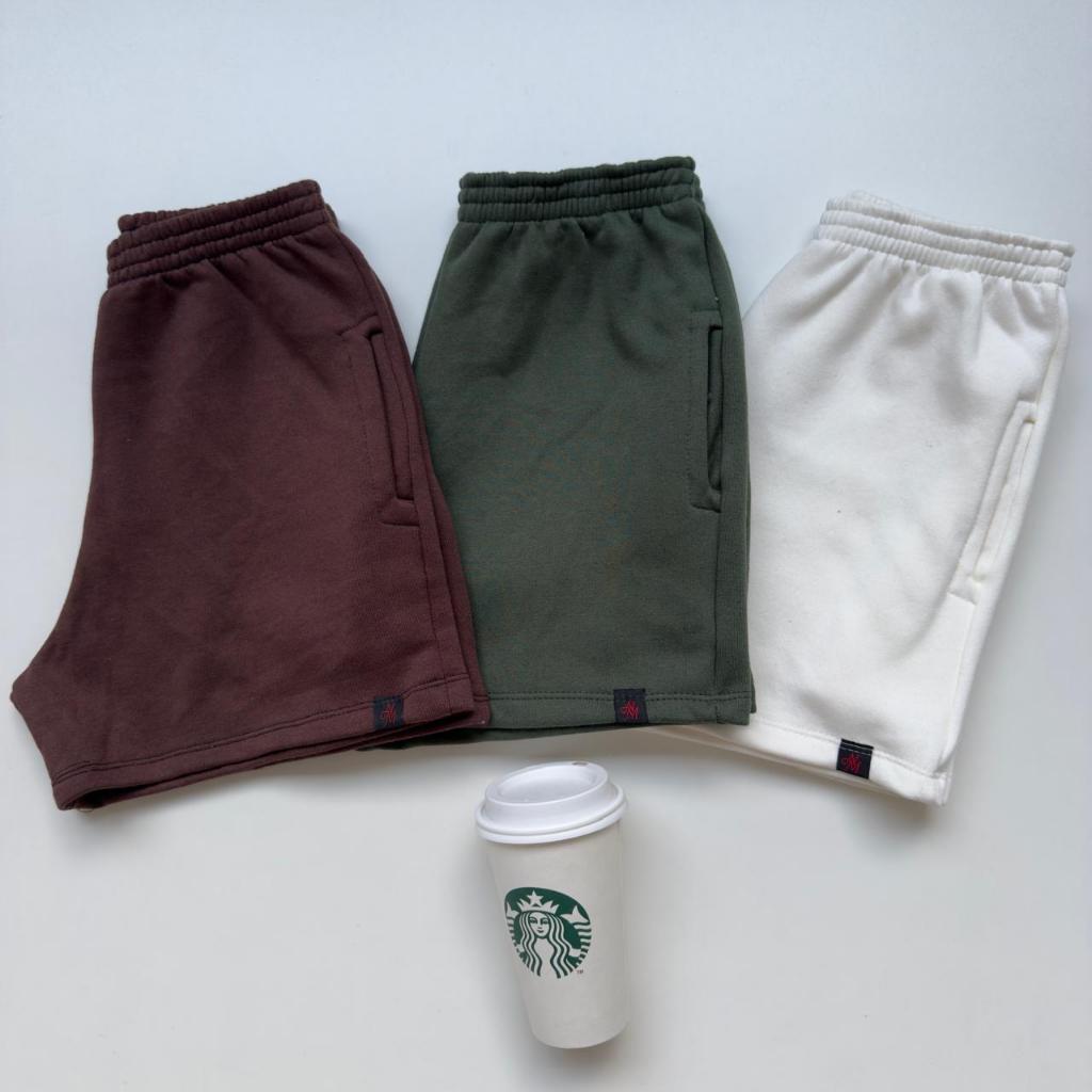 kit 3 short feminino com bolso no moletom confortável para seu dia a dia bermuda feminina moletom
