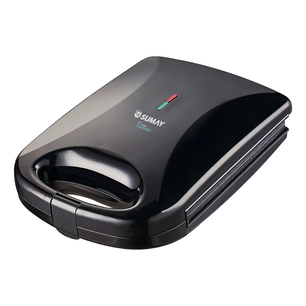 Super Grill Elétrico Gigante 4 Sanduíches 1200w Antiaderente Sumay Cusine