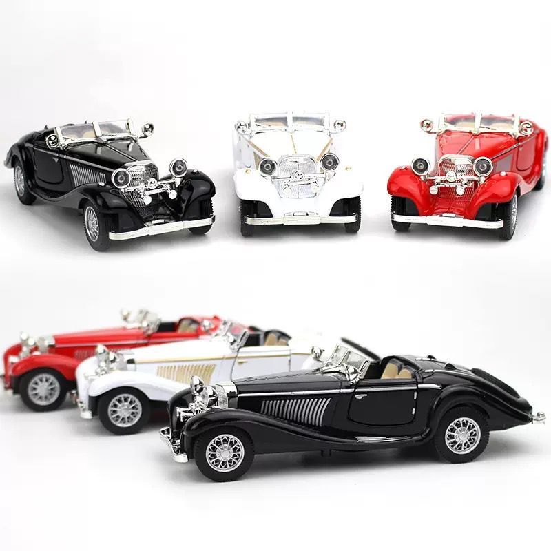 Brinquedo Carro Em Miniatura Colecionáveis Conversível Retro /Envio aleatório