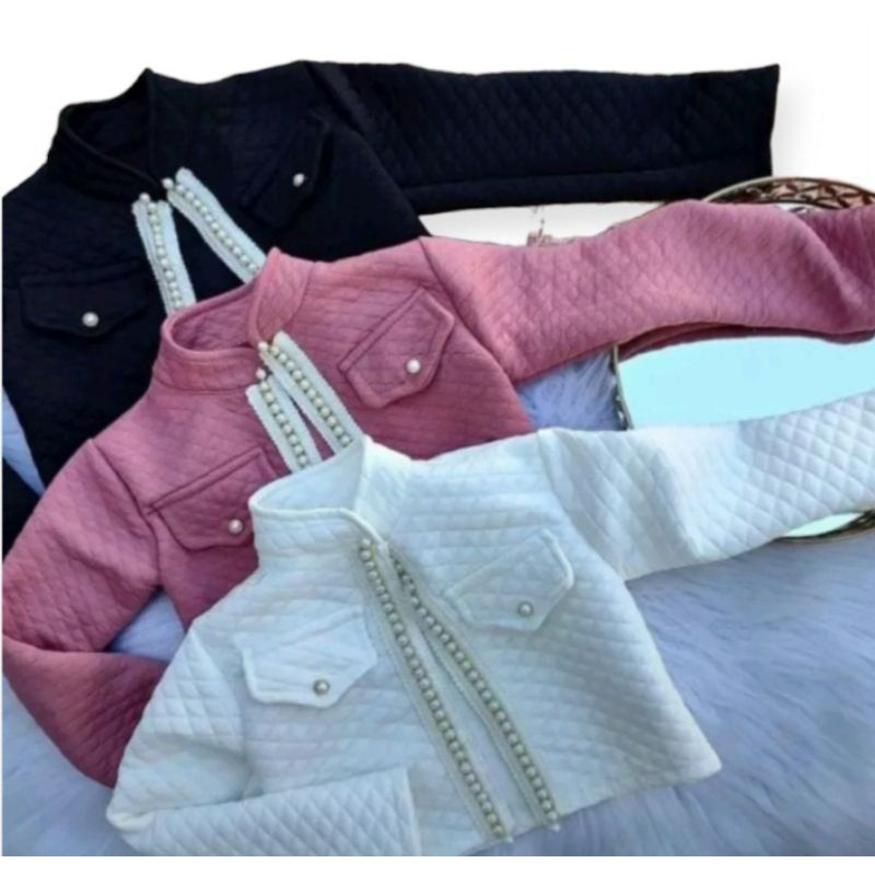 Kit 3 Casacos Bolero Fashion Infantil para Meninas Premium Roupas de Festa Infantil Feminino