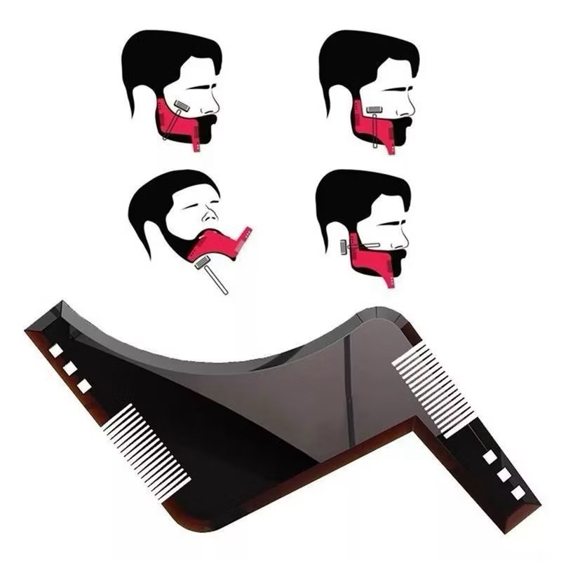 Régua P/ Barba Com Pente - Alinhador e Modelador de Barba-envio rápido