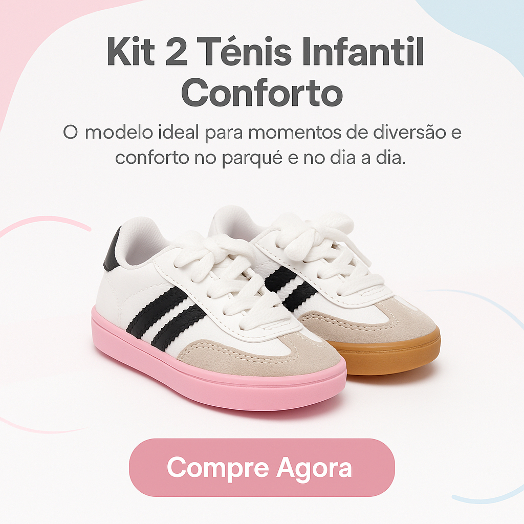 Kit 2 Tênis Baby Sambinha Unissex  Conforto e Estilo 20 ao 27 – garanta já o Sambinha do seu bebê!