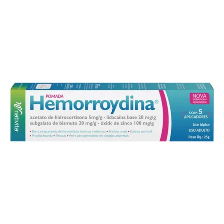 Pomada p/ Fissuras Hemorroydina 25g = Proctan