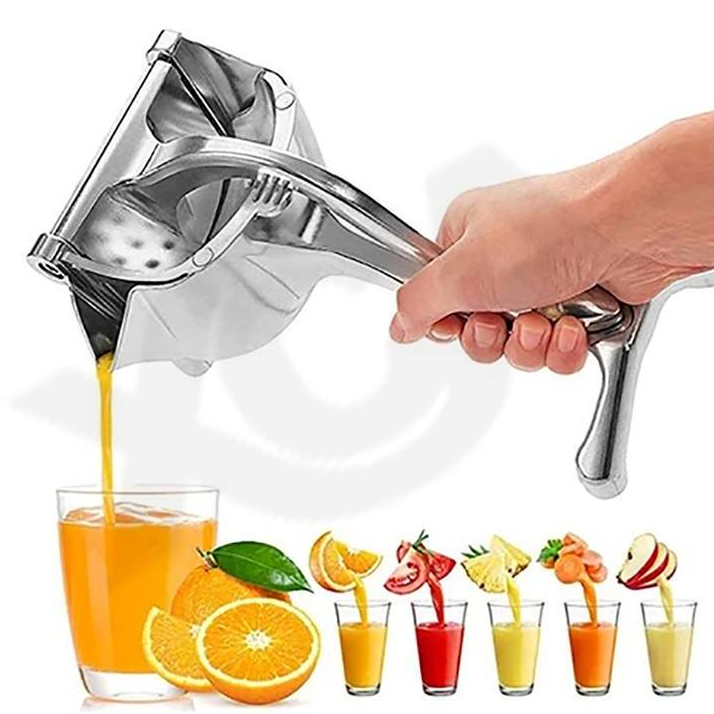 Utensílio Cozinha Multifuncional – Espremedor Manual de Limão e Laranja Alumínio Sucos Naturais