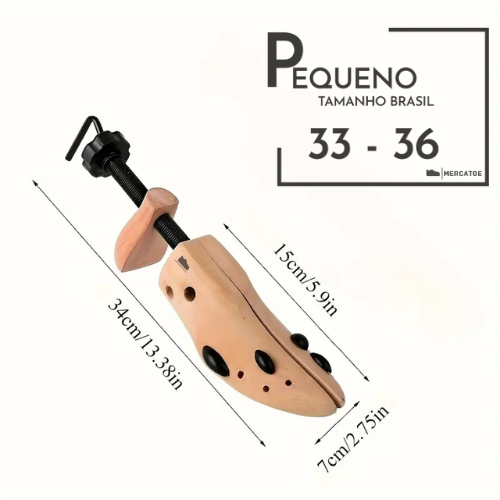 Alargador Modelador PARA SAPATO OU BOTA  P | M | G  Laceador de Calçados - ALARGADOR DE MADEIRA