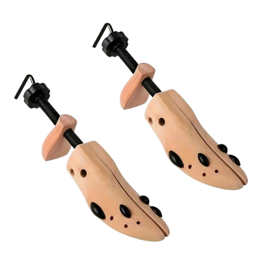 2x (Dois) Alargadores Madeira  P | M ou G para Sapatos Tênis Modelador Laceador Expansor de Calçados