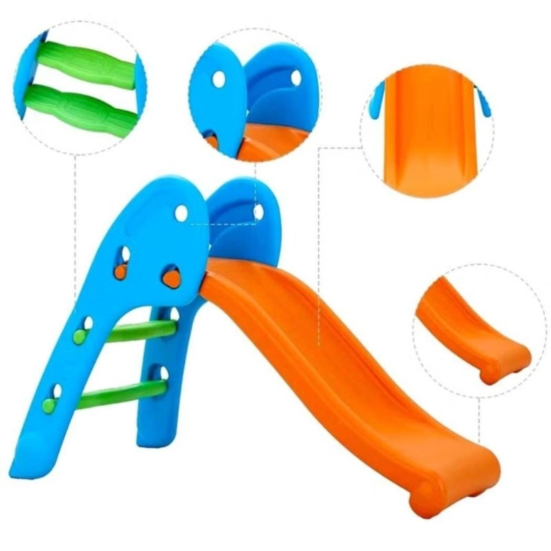 Escorregador Infantil Criança Envio Full 2 Degraus Parque Diversão Playground Dobrável Escorrega