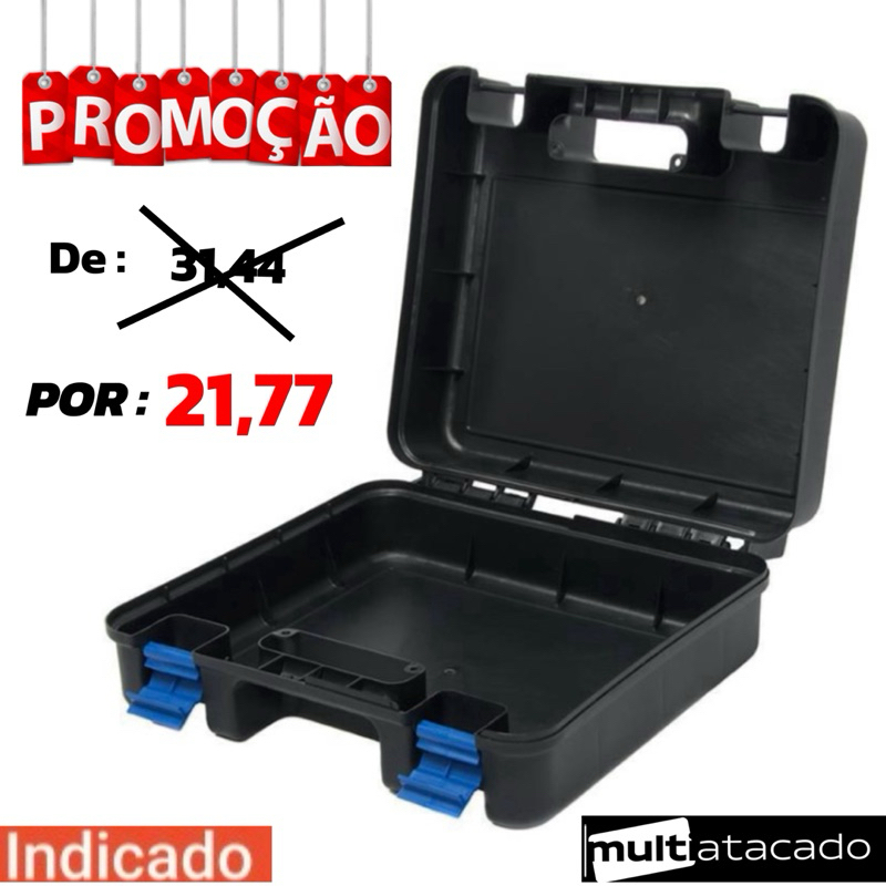 Caixa de Ferramentas Grande Reforçada Bau organizador de instrumentos caixa organizadora de objetos