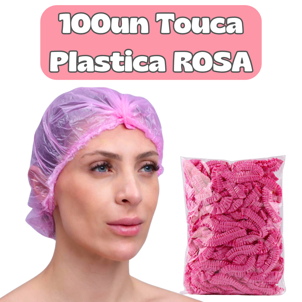 Kit Toucas Plásticas ROSA| Salão, SPA, Estética e Uso Profissional | Manicure Pedicure Banho
