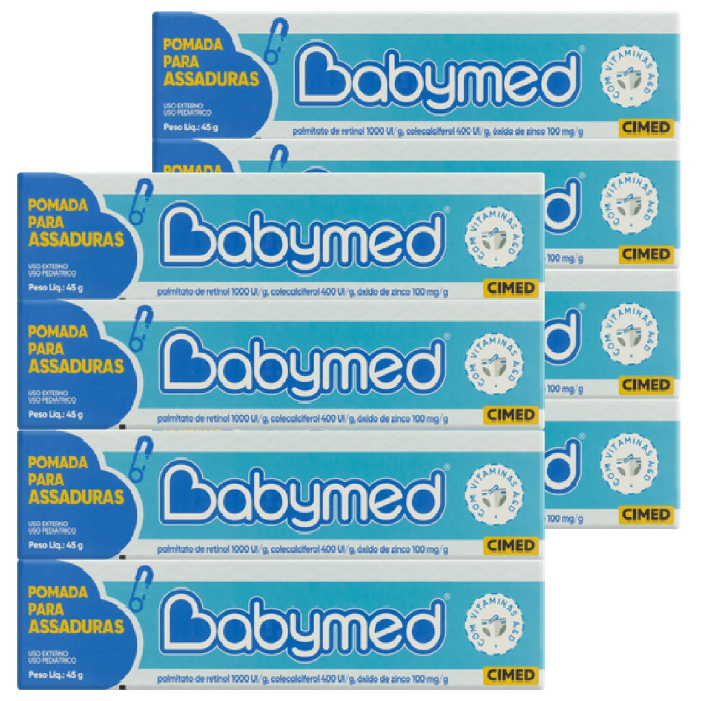 Kit 8 Babymed Pomada Para Assadura Menino 45g - Cimed