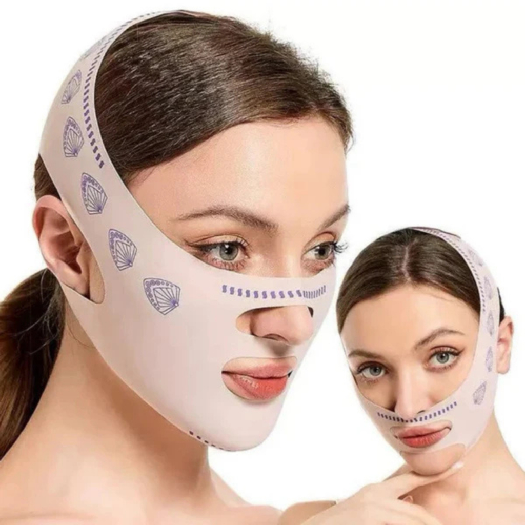 Faixa Modeladora Facial Antiflacidez | Elimina Papada, Rugas, Queixo Duplo Lifting Facial