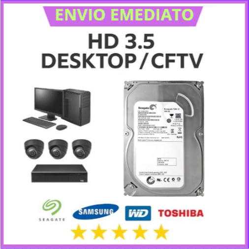 HD SATA 160GB / 250GB / 320GB CFTV E DESCK  ENVIO JA!