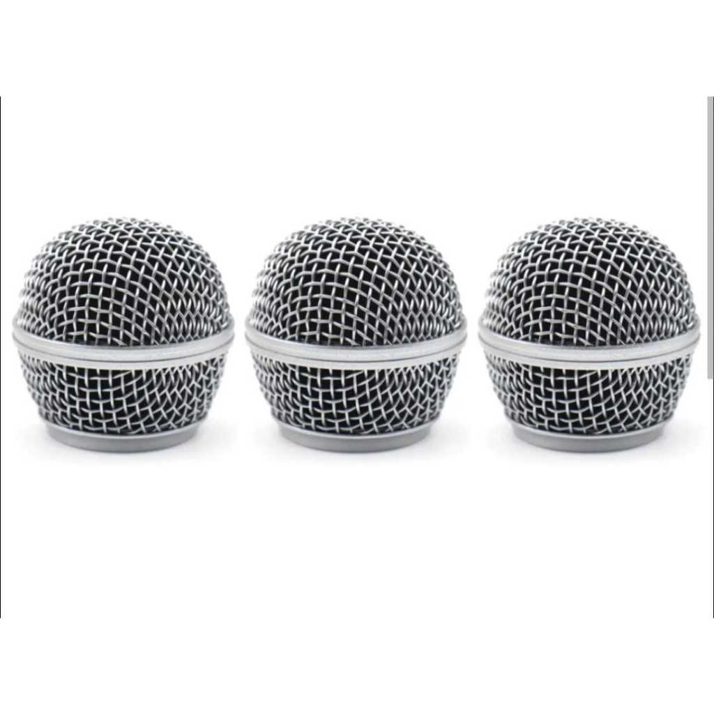 Kit 3 Globo metálico para microfone modelo universal