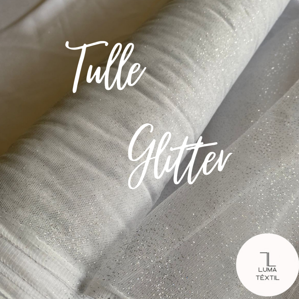1 Metro De Tecido Tule GlÍter (Tule com Brilho) 1m x 1,50m Varias Cores!!!