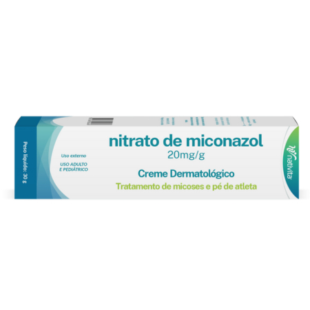 CREME PARA MICOSES, FUNGOS, PÉ DE ATLETA MICONAZOL 30G