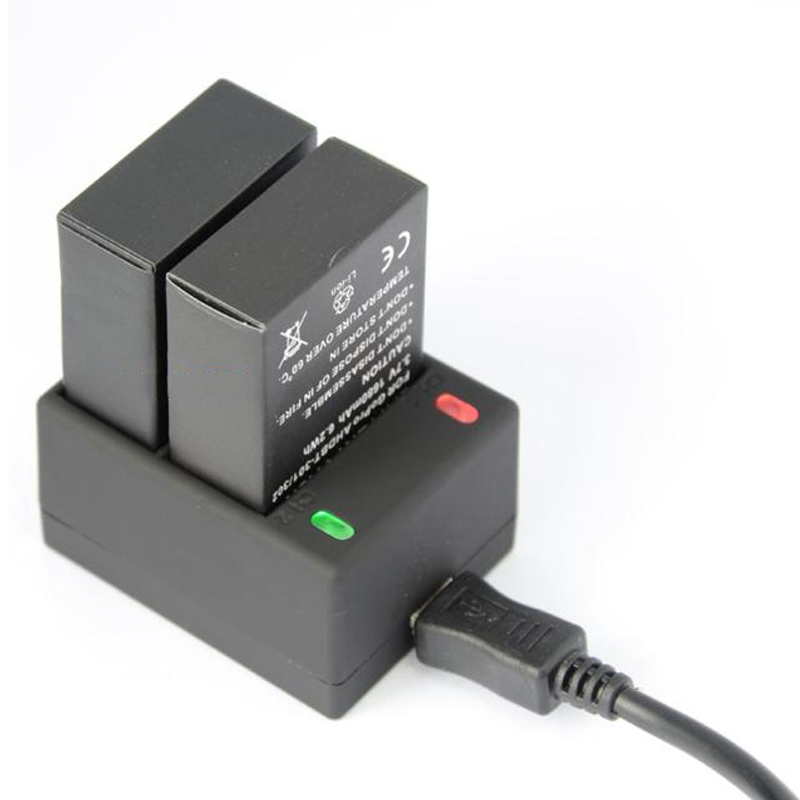 Carregador de Baterias Duplo para a GoPro HERO3 e HERO3+