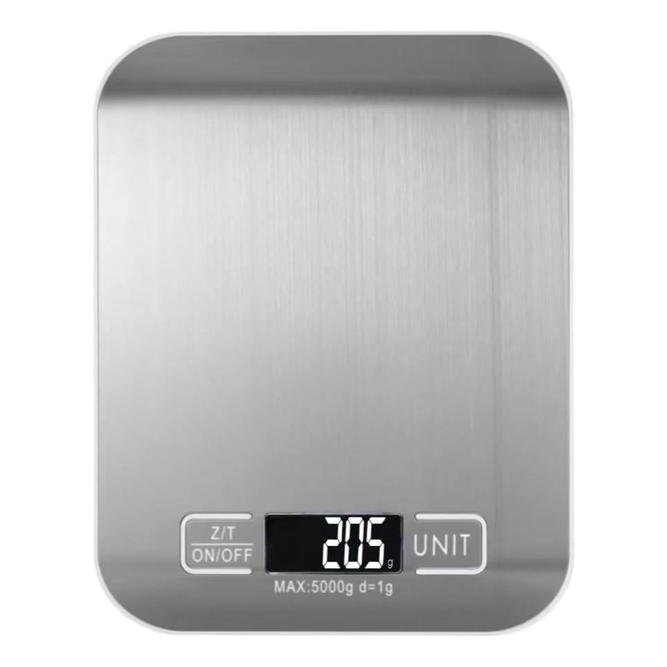 Balança Cozinha 10kg Inox Alta Precisão pilha inclusa