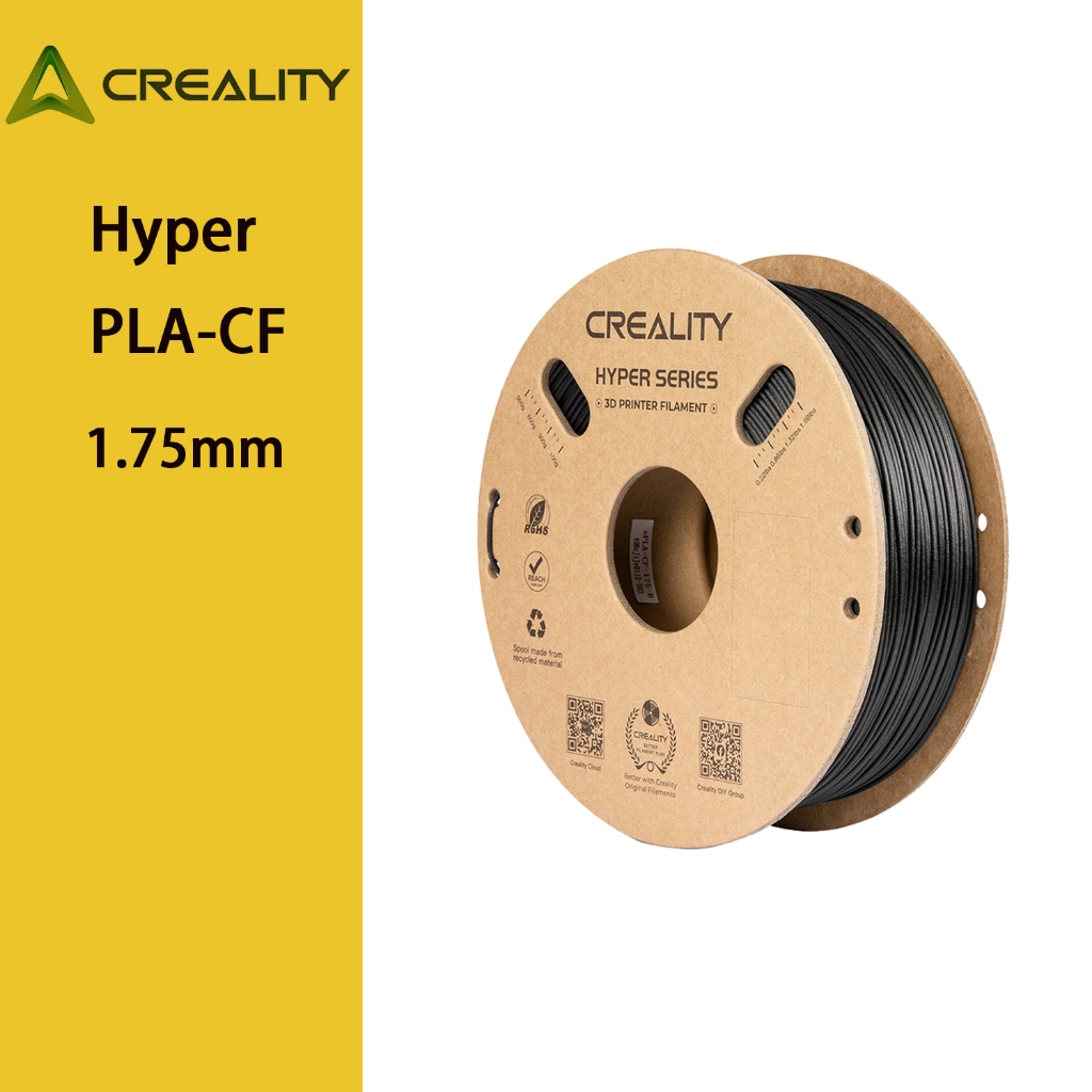 Creality Hyper PLA-CF Filamento Impressora 3D/ 1.75mm / 1KG Alta velocidade /