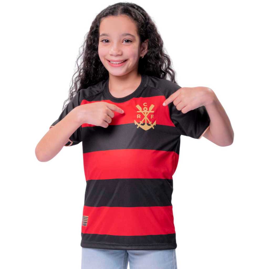 Camisa Origens 1895 Licenciada Flamengo Infantil