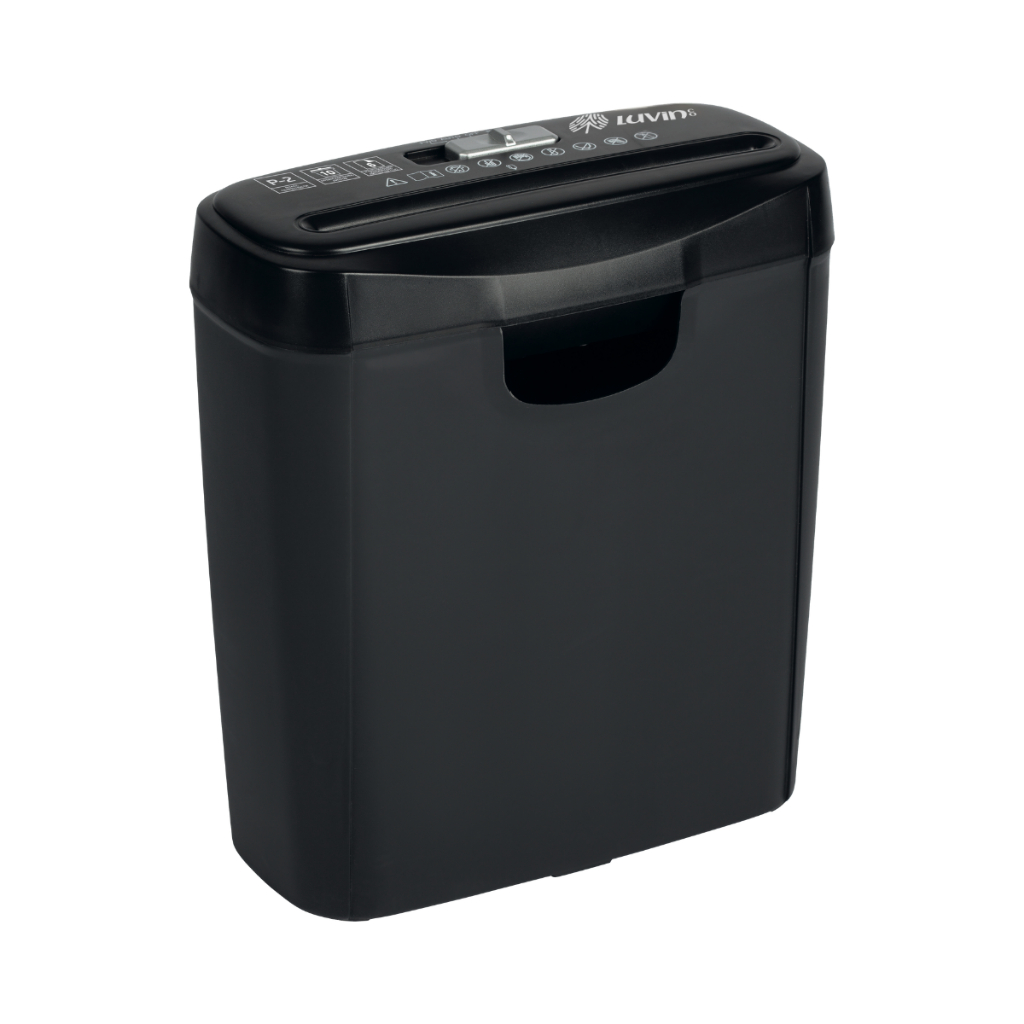 Fragmentadora de Papel Eletrica Automática Trituradora Picotadora Silenciosa LuvinCo Preto