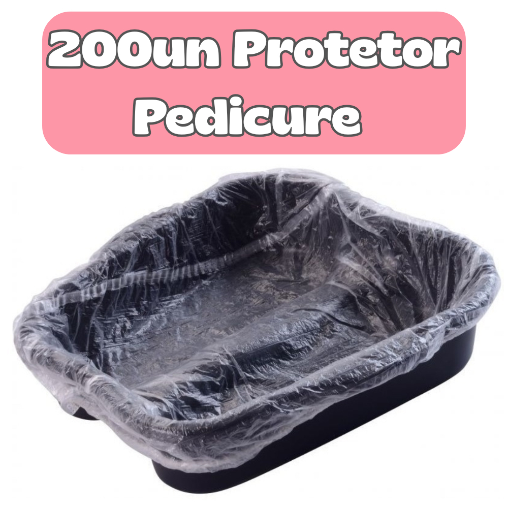 Kit Protetor PEDICURE Plástico para Bacia Descartável Salão de Beleza Spá Clinica de Estética Higienica