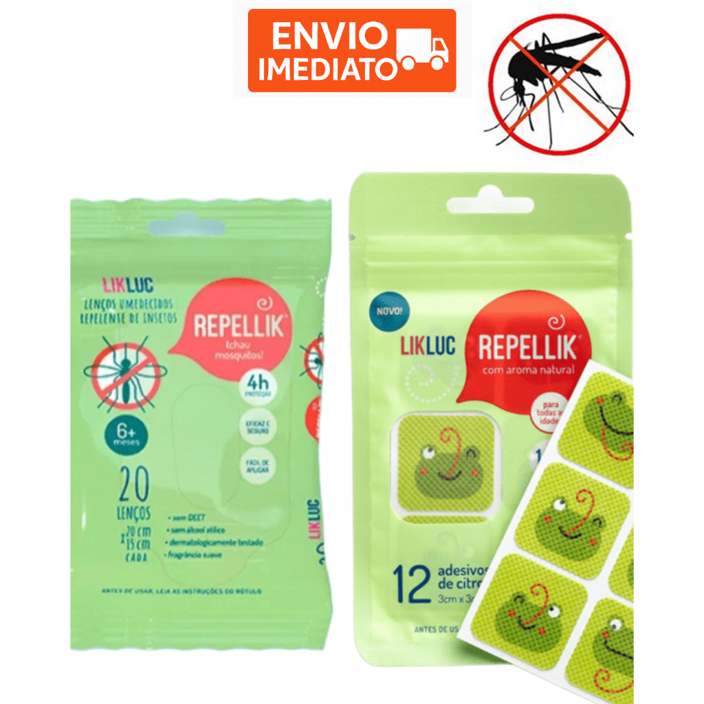 Repelente Infantil Xo mosquito Adesivo Repelente e Lenco Repelente Bebe Recem Nascido Crianca Bebe