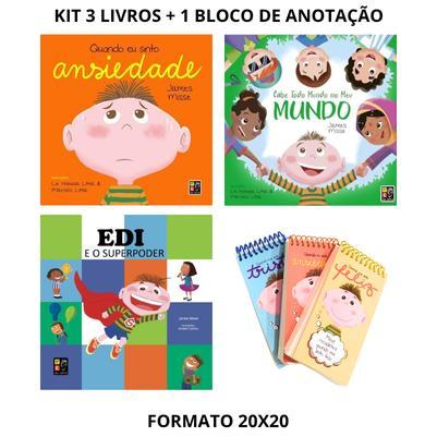 Kit Sentimentos, Emoções e Virtudes 3 Livros - James Misse - Turma do Edi