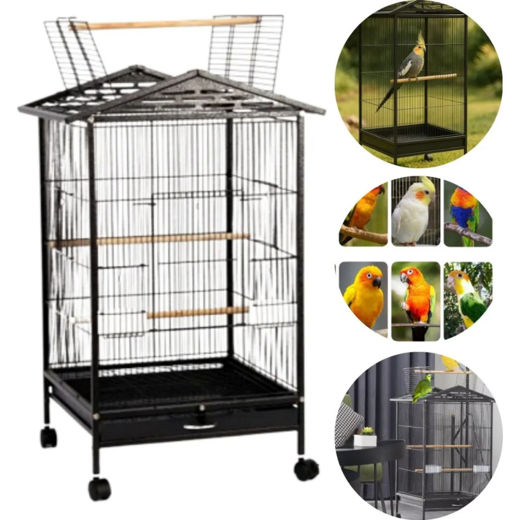 Viveiro Gaiola Para Calopsita Papagaio Ringneck Aves Mansas