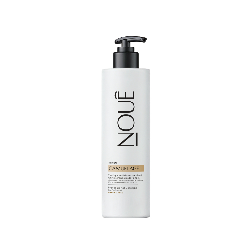 Nouê Tonalizante Capilar Camuflage Medium 140 ml Sem Amônia Para Cabelos de Base 3 a 7 Tom Castanho