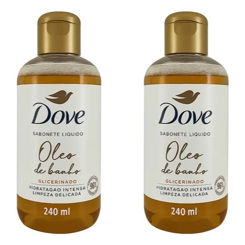 KIT 2 OLEO DE BANHO DOVE 240ML