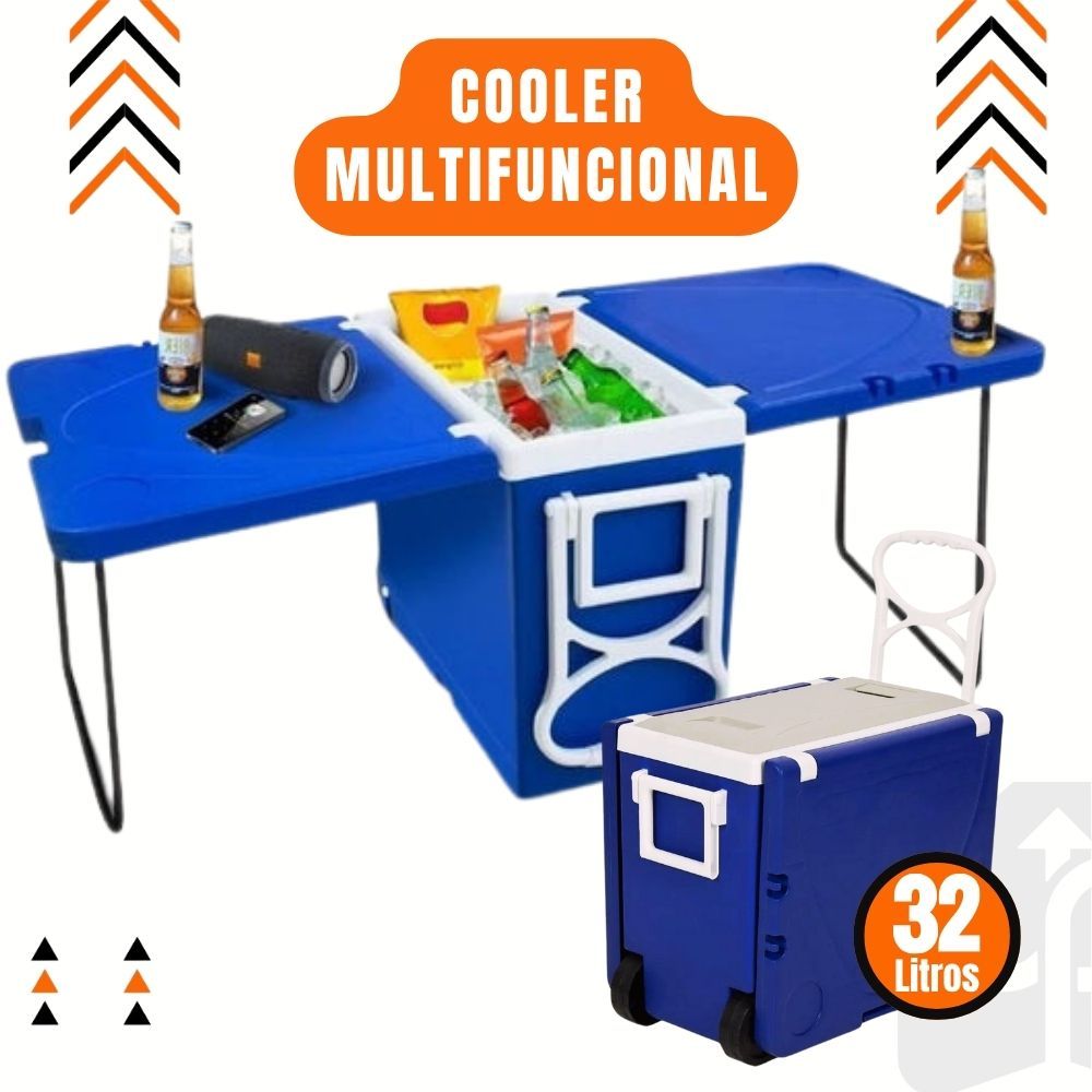 Cooler Multifuncional Super Térmica 32 Litros Casa Praia Multiuso