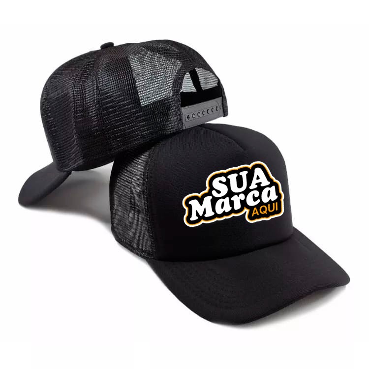 Boné Personalizado Com Sua Marca Trucker Tela Várias Cores