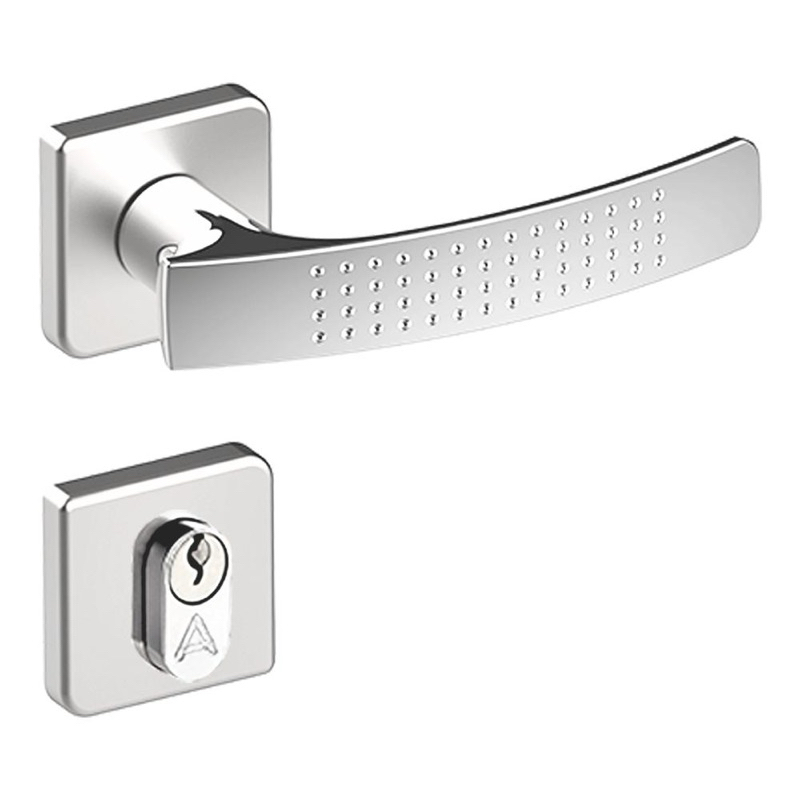 Fechadura Aliança Dots 2600/64 Externa Porta Madeira Maçaneta Maior cromado