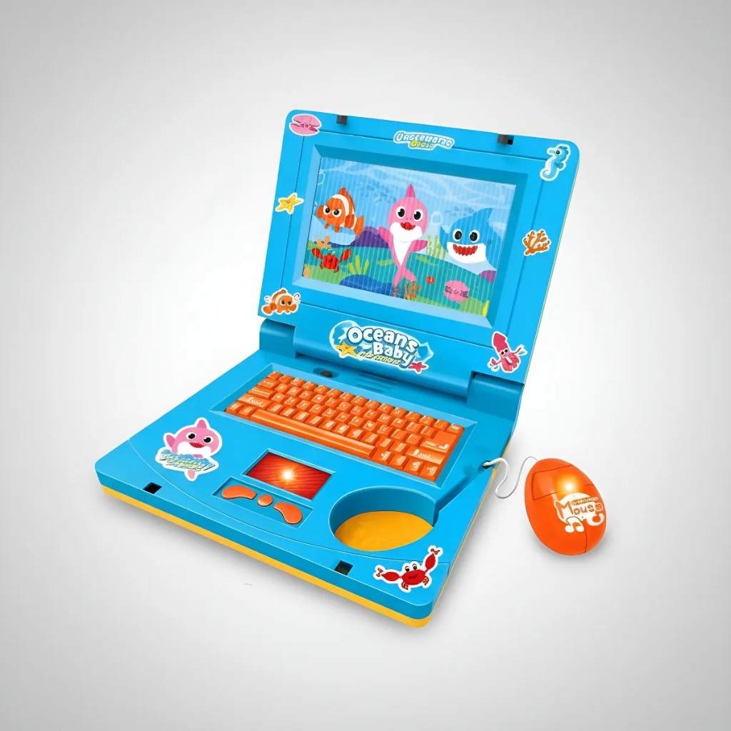 Notebook Infantil Laptop Interativo De Criança Educativo Menina Ou Menino