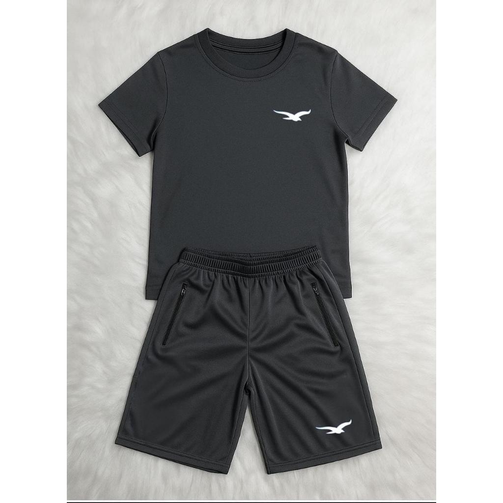 Conjunto Camiseta e Bermuda Chimpa Infantil E Juvenil Masculino Com Bolsos 04 á 16 Anos Origins