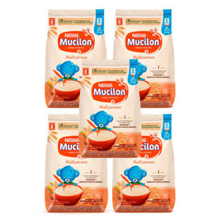 Mucilon Multicereais 360g – Kit com 5 Unidades - Nestle - 5x360g = 1,8kg