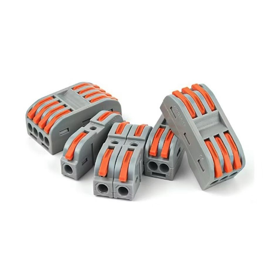 Kit de Conector De Cabo Elétrico Push-in Terminal Block Universal Fast Conectores Para Conexão
